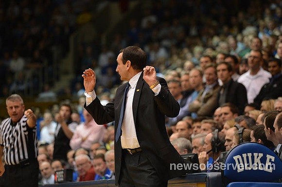 Duke Head Coach Mike Krzyzewski