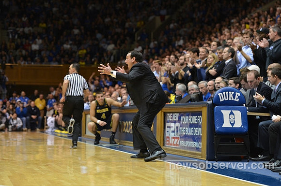 Duke Head Coach Mike Krzyzewski