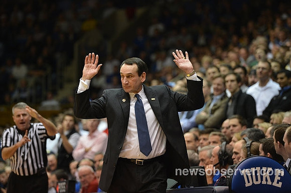Duke Head Coach Mike Krzyzewski