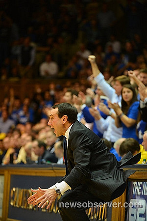Duke Head Coach Mike Krzyzewski