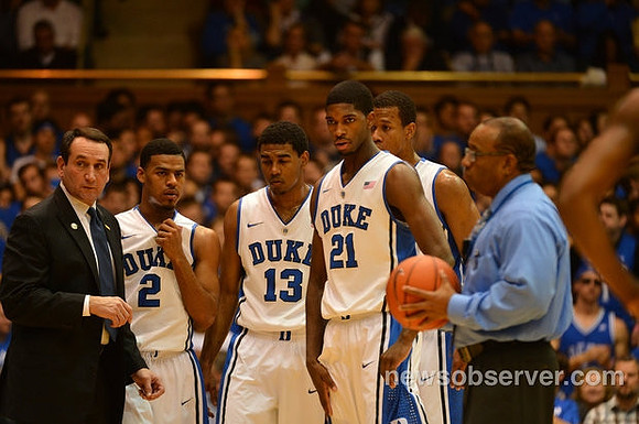 Duke Head Coach Mike Krzyzewski
