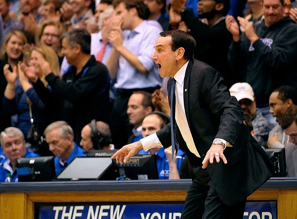 Duke Head Coach Mike Krzyzewski