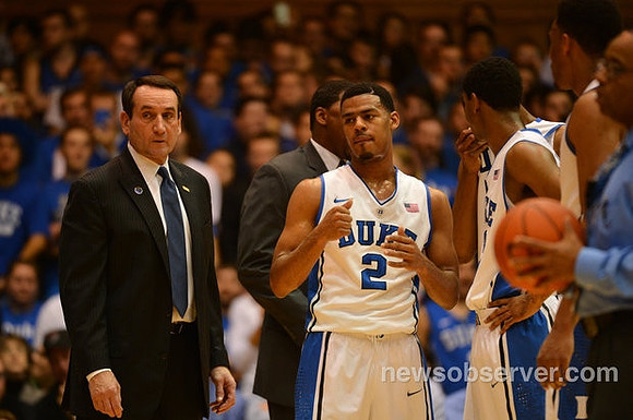Duke Head Coach Mike Krzyzewski