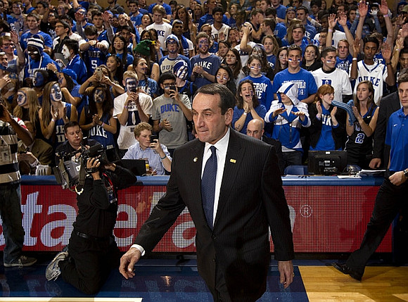 Duke Head Coach Mike Krzyzewski