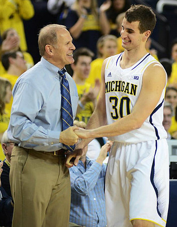 John Beilein and Austin Hatch (30)