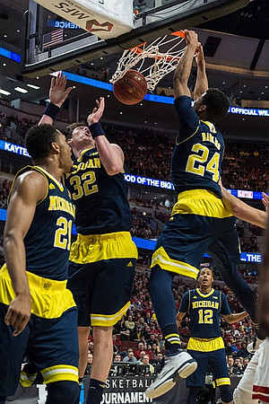 Zak Irvin (21), Ricky Doyle (32), Aubrey Dawkins (24), and Muhammad-Ali Abdur-Rahkman (12)