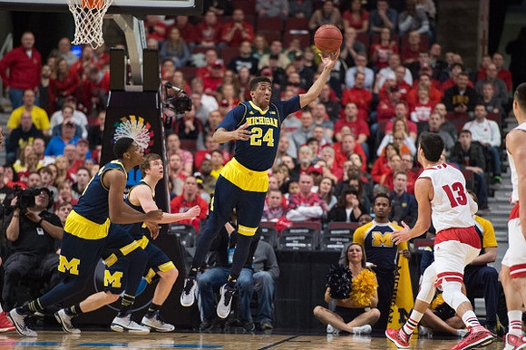 Kameron Chatman (3), Spike Albrecht (2), and Aubrey Dawkins (24)