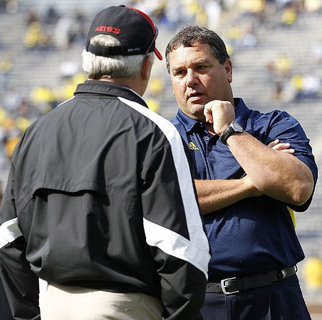 Rocky Long and Brady Hoke