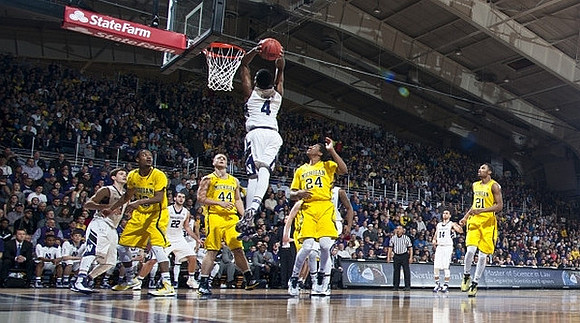 Muhammad-Ali Abdur-Rahkman (12), Max Bielfeldt (44), Aubrey Dawkins (24), and Zak Irvin (21)