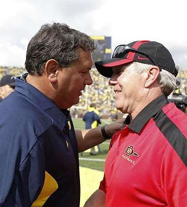 Brady Hoke and Rocky Long