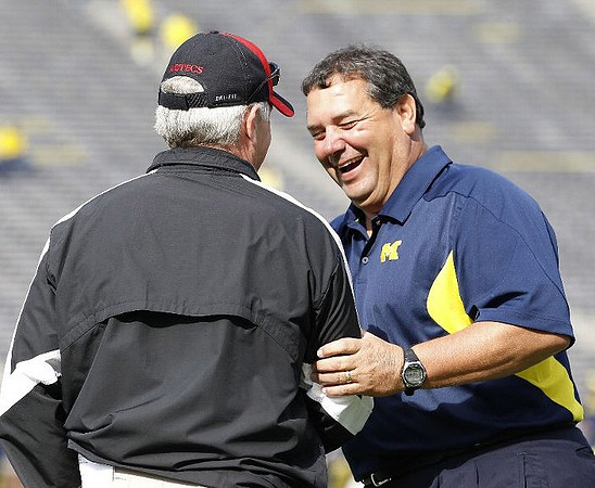 Rocky Long and Brady Hoke