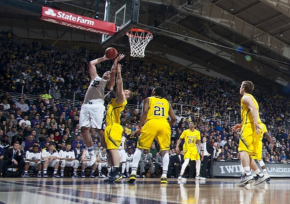 Max Bielfeldt (44), Zak Irvin (21), Aubrey Dawkins (24), and Spike Albrecht (2)