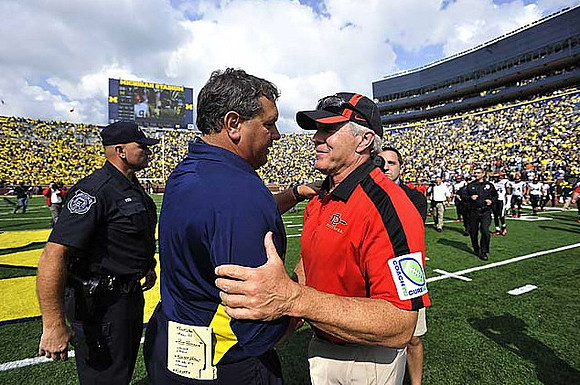 Brady Hoke and Rocky Long