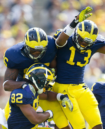 Kevin Koger (86), Terrence Robinson (82), and Carvin Johnson (13)