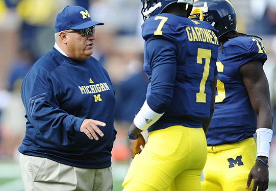 Al Borges, Devin Gardner (7), and Denard Robinson (16)