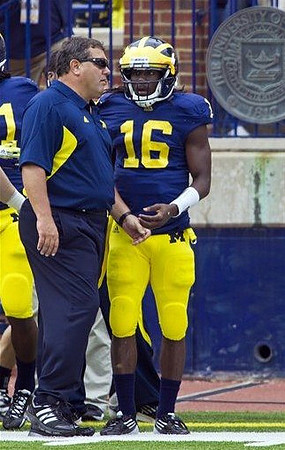 Brady Hoke and Denard Robinson (16)
