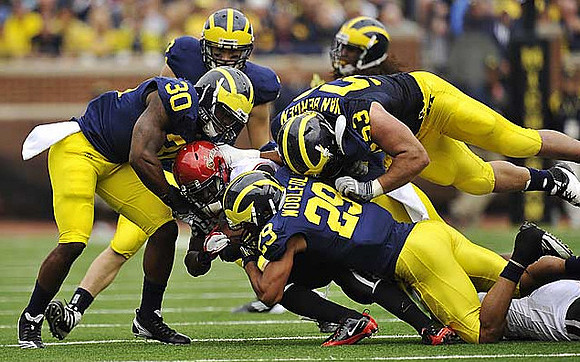 Thomas Gordon (30), Jordan Kovacs (32), Troy Woolfolk (29), and Ryan Van Bergen (53)