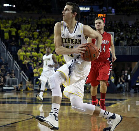 Nik Stauskas (11) and Glenn Robinson III (1)