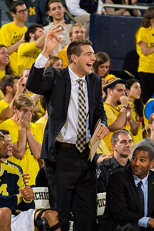 Mitch McGary (4) and LaVall Jordan