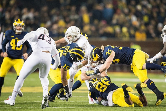 Matt Wile (45), James Ross (15), Jehu Chesson (86), and Wyatt Shallman (33)