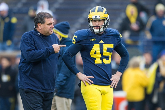 Brady Hoke and Matt Wile (45)
