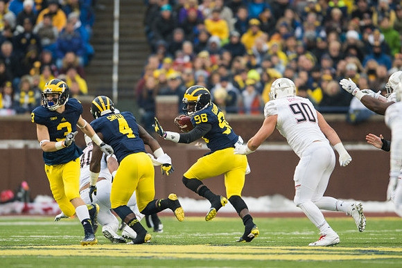 Bo Dever (3), De'Veon Smith (4), and Devin Gardner (98)