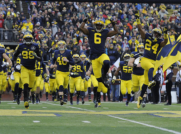 Devin Gardner (98), Will Hagerup (40), Sione Houma (39), Raymon Taylor (6), Jack Miller (60), and Delonte Hollowell (24)