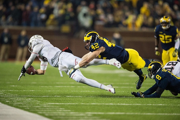 Ben Gedeon (42), Channing Stribling (8), and Dymonte Thomas (25)