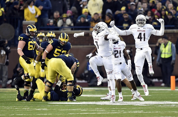 Kyle Kalis (67), Mason Cole (52), Graham Glasgow (61), and Devin Gardner (98)