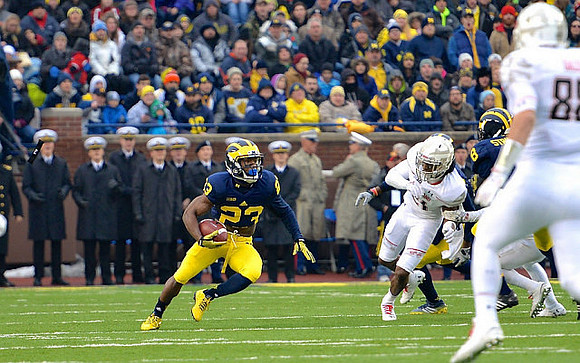 Dennis Norfleet (23) and Channing Stribling (8)