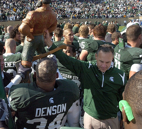 Paul Bunyan Trophy and Mark Dantonio