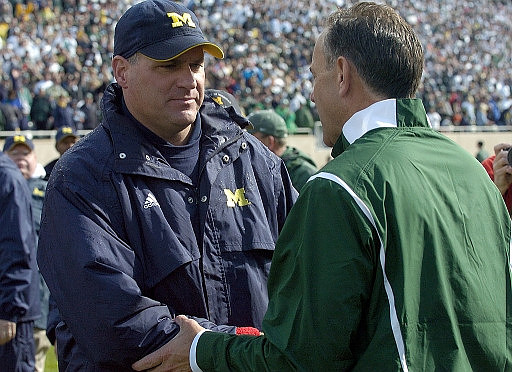 Rich Rodriguez and Mark Dantonio