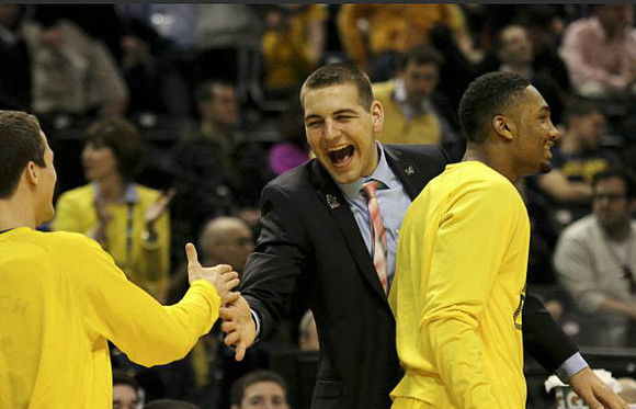 Jon Horford (15), Glenn Robinson III (1), Caris LeVert (23), and Nik Stauskas (11)