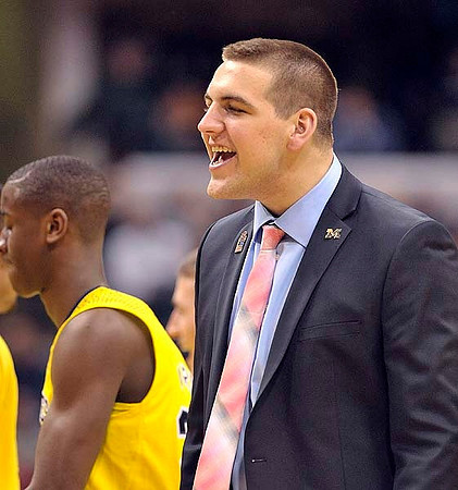 Caris LeVert (23) and Jordan Morgan (52)
