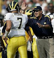 Lloyd Carr and Chad Henne