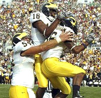 Mark Bihl, Adrian Arrington, and Mario Manningham
