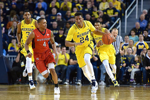 Kameron Chatman (3), Aubrey Dawkins (24), and Zak Irvin (21)