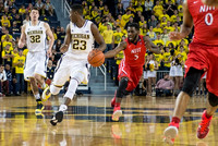 Ricky Doyle (32) and Caris LeVert (23)