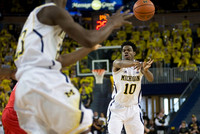 Caris LeVert (23) and Derrick Walton Jr. (10)