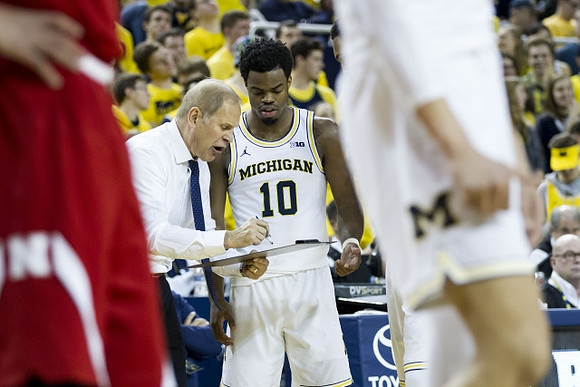 John Beilein and Derrick Walton Jr. (10)