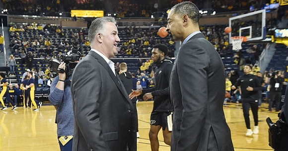 Purdue Head Coach Matt Painter and Juwan Howard