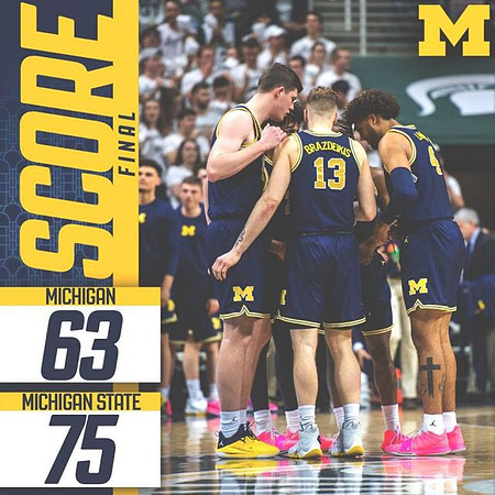 Jon Teske (15), Ignas Brazdeikis (13), and Isaiah Livers (4)