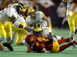 Marlin Jackson (3), Pierre Woods (99), and Norman Heuer (90)