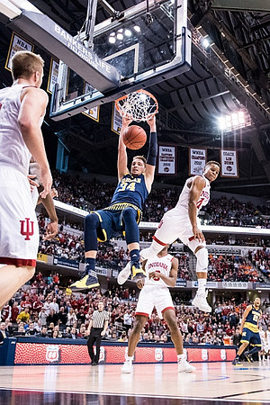 Mark Donnal (34) and Zak Irvin (21)