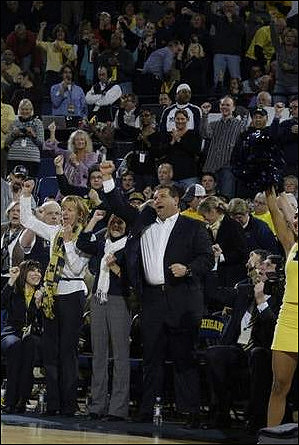 Laura Hoke, Kelly Hoke, and Brady Hoke