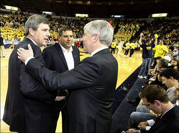 David Brandon, Brady Hoke, and Michigan Govenor Rick Snyder