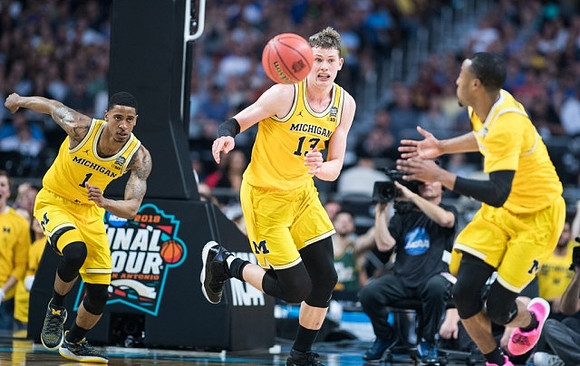 Charles Matthews (1), Moritz Wagner (13), and Muhammad-Ali Abdur-Rahkman (12)