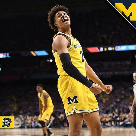 Jordan Poole (2) and Charles Matthews (1)