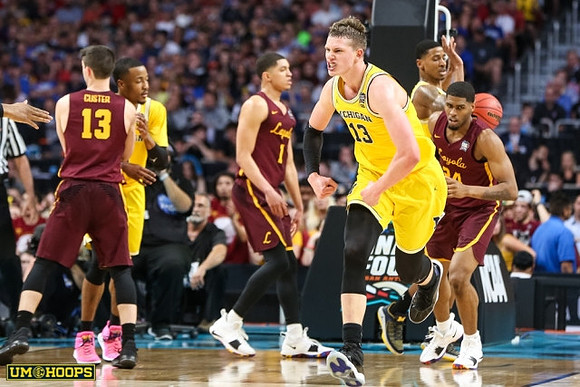 Muhammad-Ali Abdur-Rahkman (12), Moritz Wagner (13), and Charles Matthews (1)