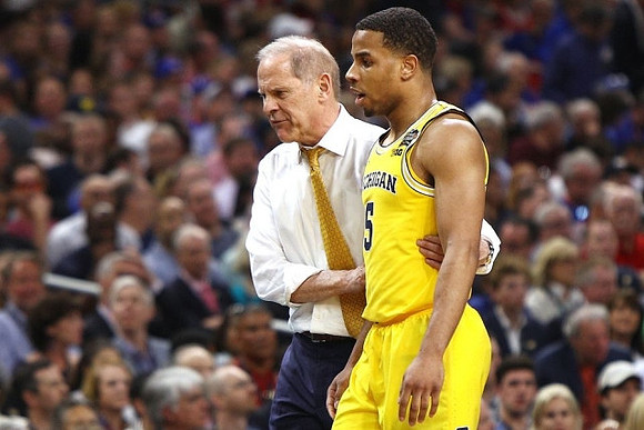 John Beilein and Jaaron Simmons (5)